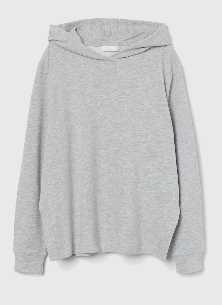 

Худи H&M 1103-8195081 L Светло-серый меланж