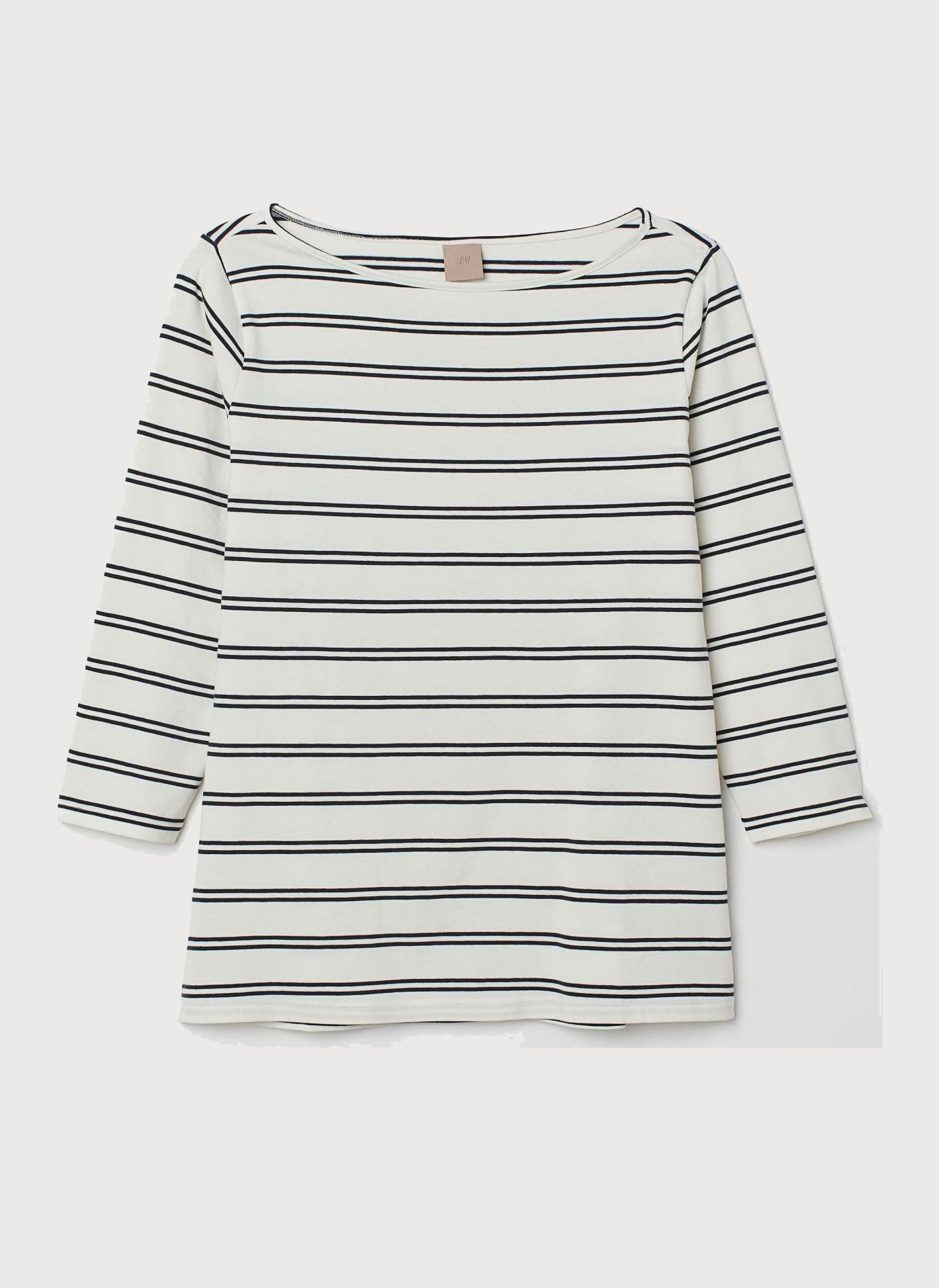 

Лонгслив H&M 203-7117539 XL Белый с синим