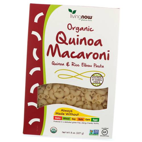 

Organic Quinoa Macaroni Pasta Now Foods 227г (05128016)