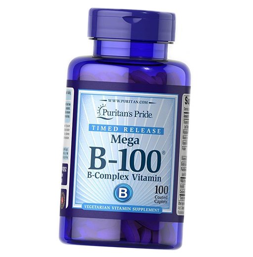 

Витамины группы В с замедленным высвобождением, Vitamin B-100 Complex Timed Release, Puritan's Pride 100каплет (36367182)