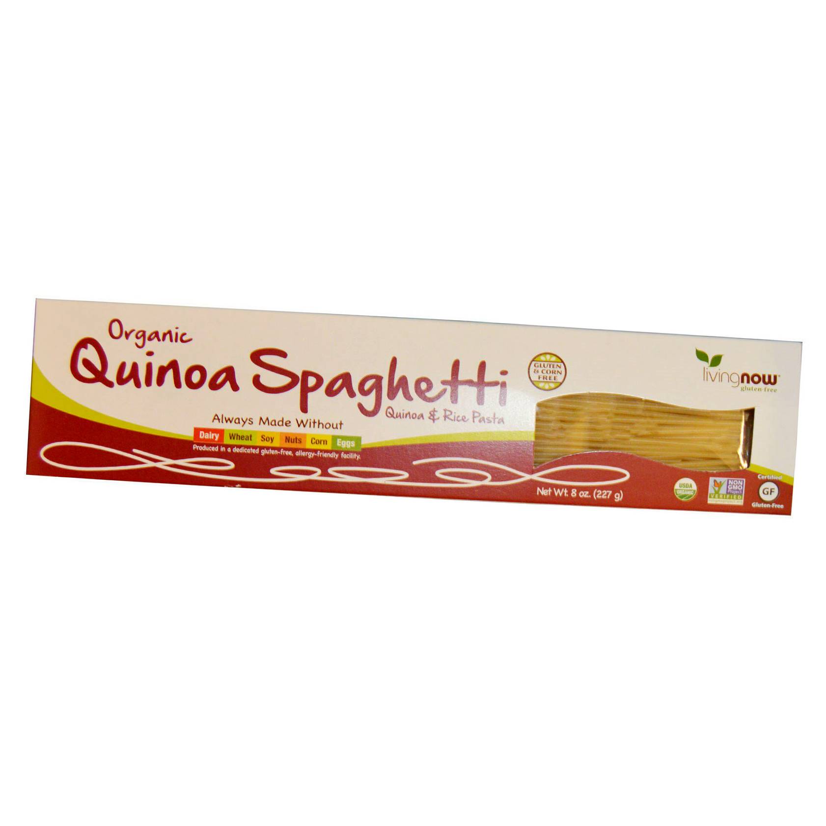 

Organic Quinoa Spaghetti Pasta Now Foods 227г (05128019)