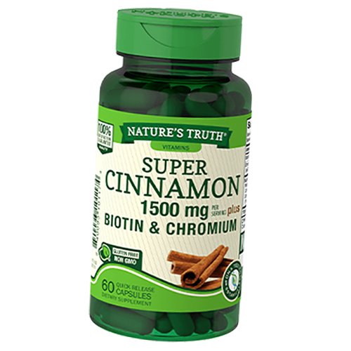 

Витамины Nature's Truth Super Cinnamon Plus Biotin and Chromium 60капс (71509011)