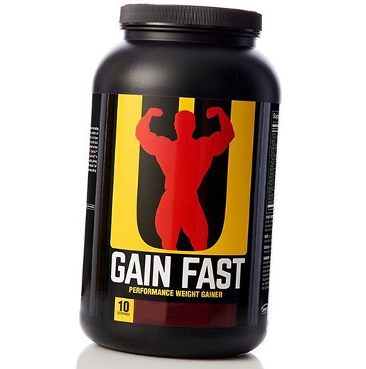 

Гейнер, Gain Fast 3100, Universal Nutrition 2300г Клубника (30086001)