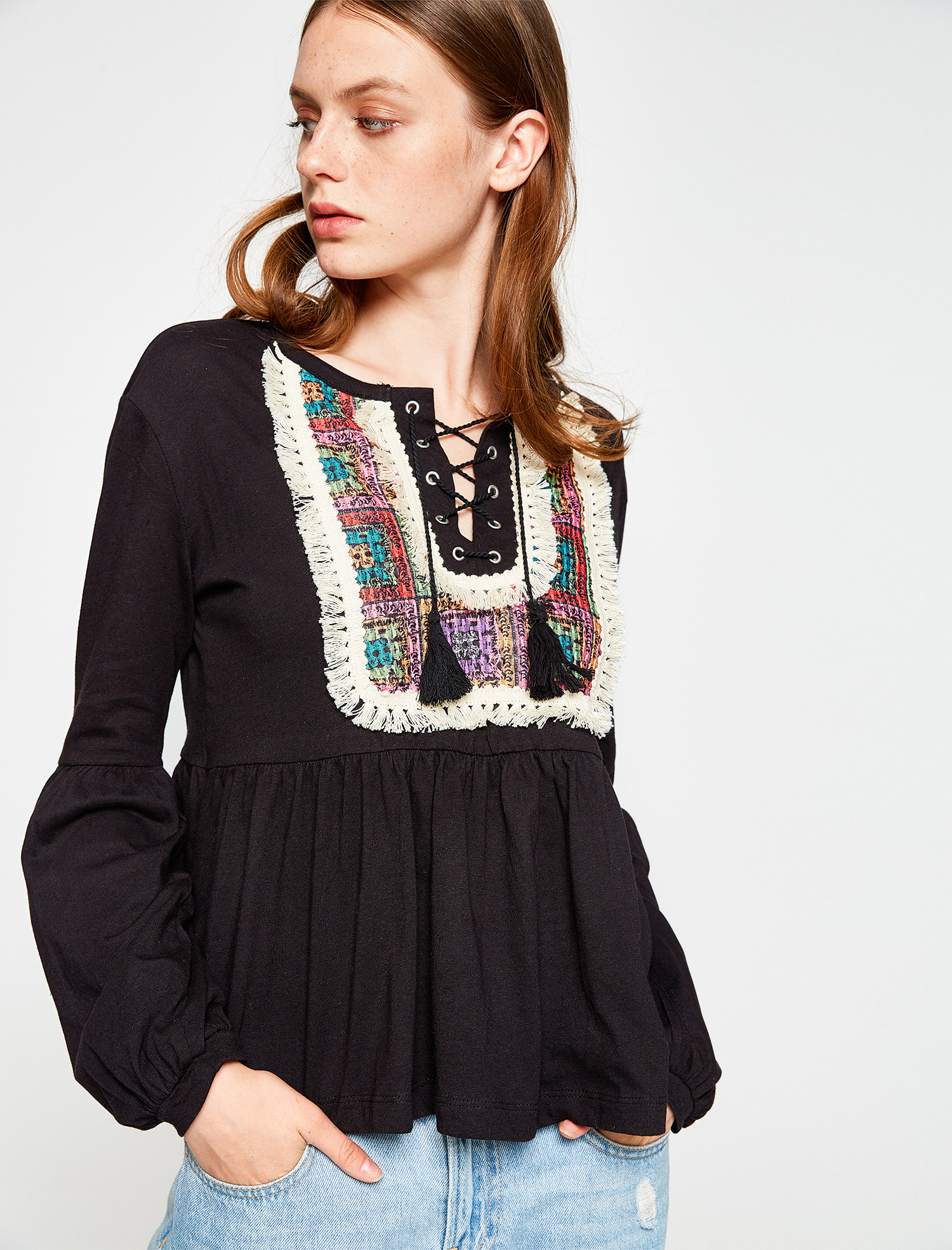 

Блузка Koton 8KAL11494JK-999 L Black