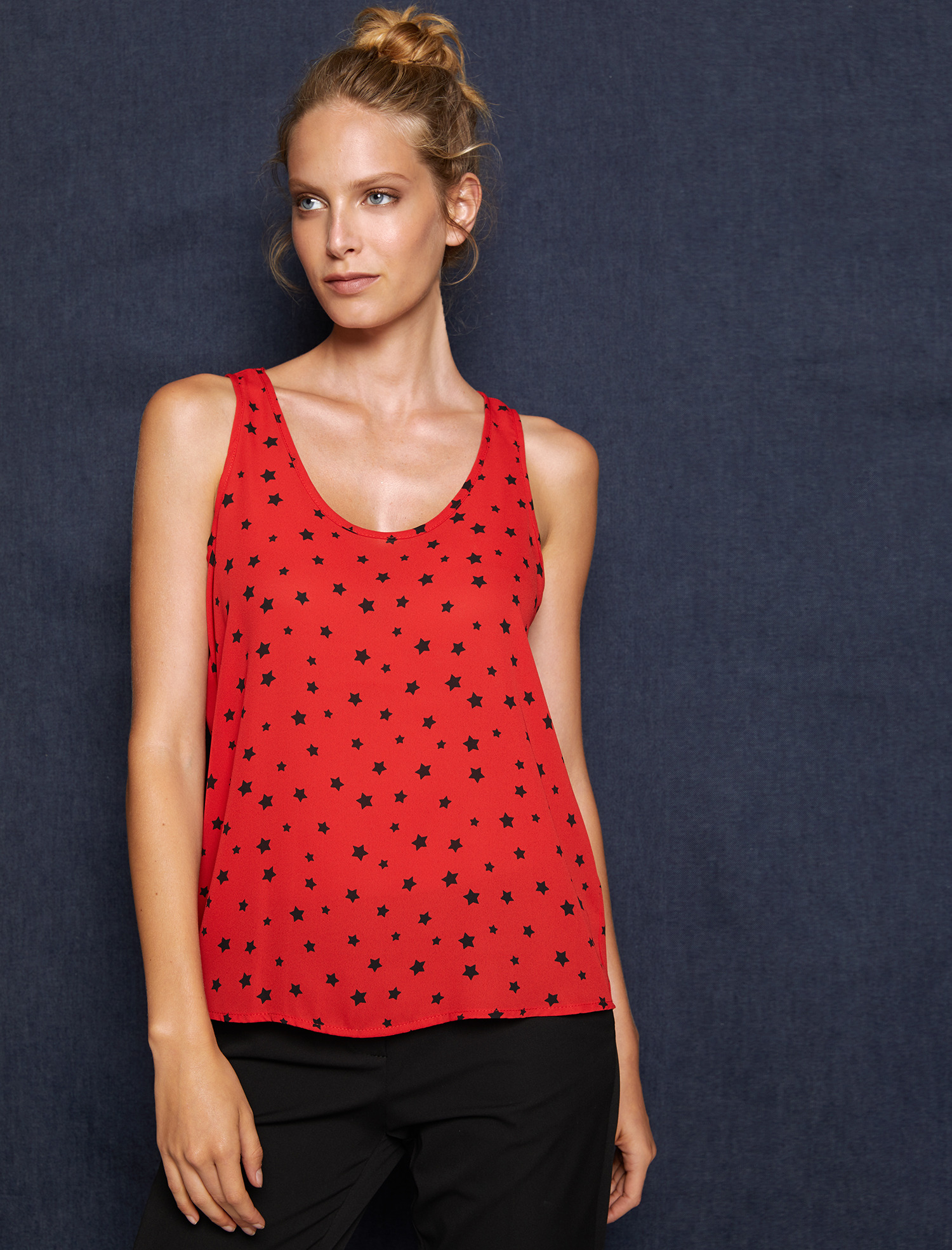 

Топ Koton 8KAK38716PW-F10  Red Design, Топ Koton 8KAK38716PW-F10 38 Red Design