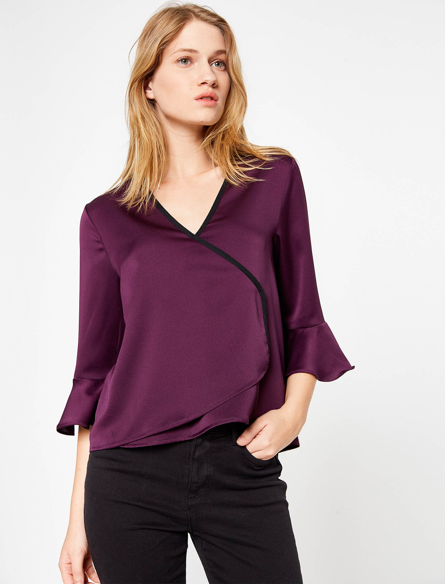 

Блузка Koton 8KAK68784PW-347  Aubergine, Блузка Koton 8KAK68784PW-347 34 Aubergine