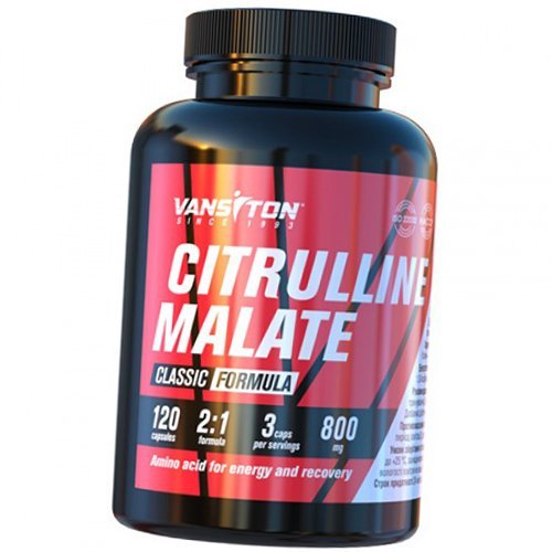 

Цитруллин Малат, Citrulline Malate, Ванситон 120капс (27173014)