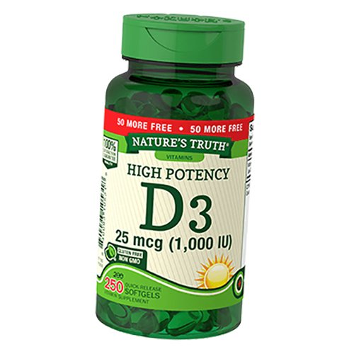 

Nature's Truth High Potency Vitamin D3 25 250гелкапс (36509031)
