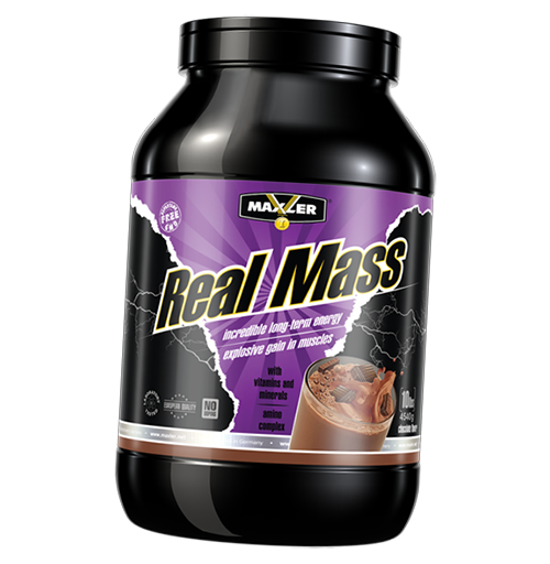 

Гейнер для набора массы, Real Mass, Maxler 4540г Клубника (30381002)