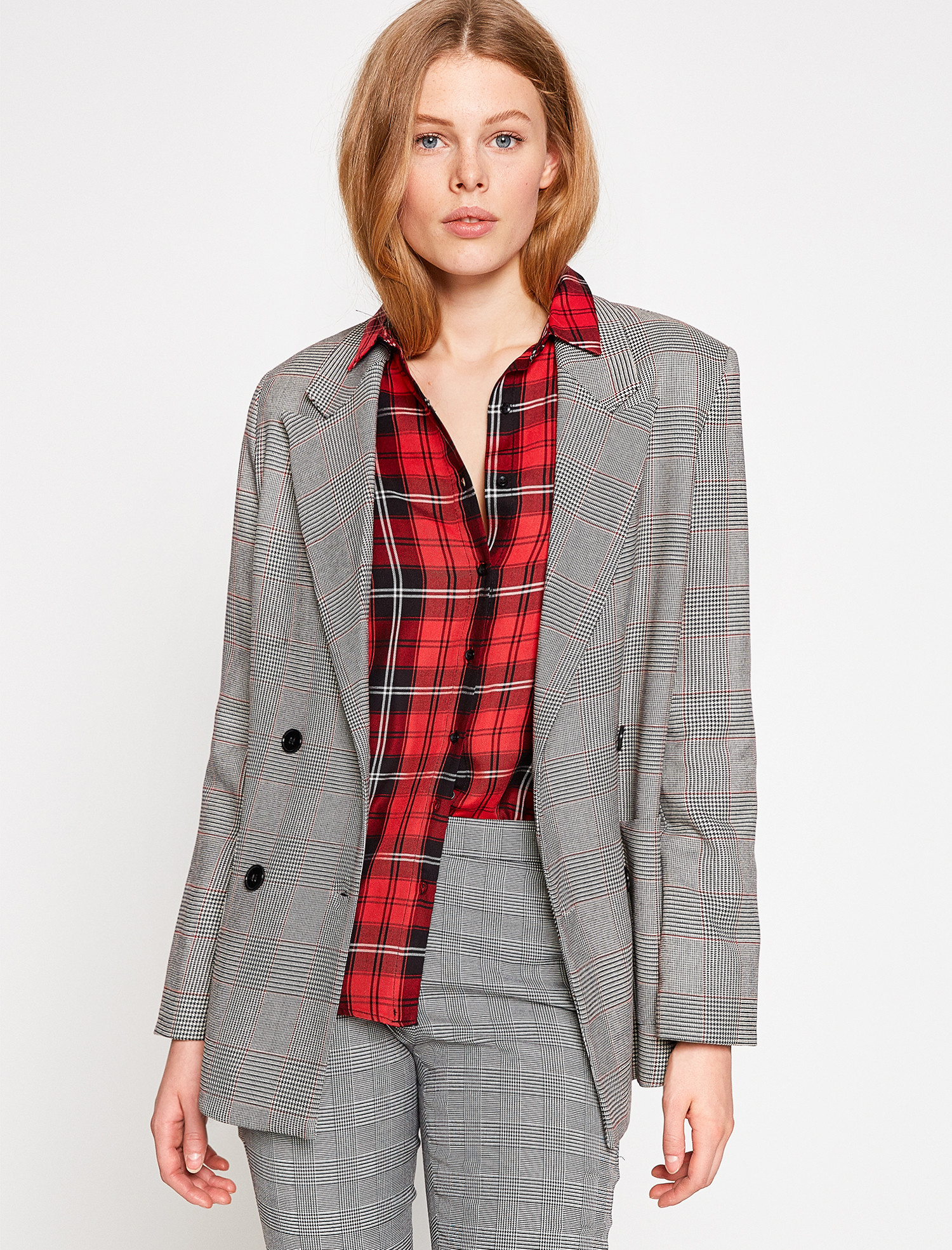 

Пиджак Koton 8KAK52380UW-25T 38 Black Check