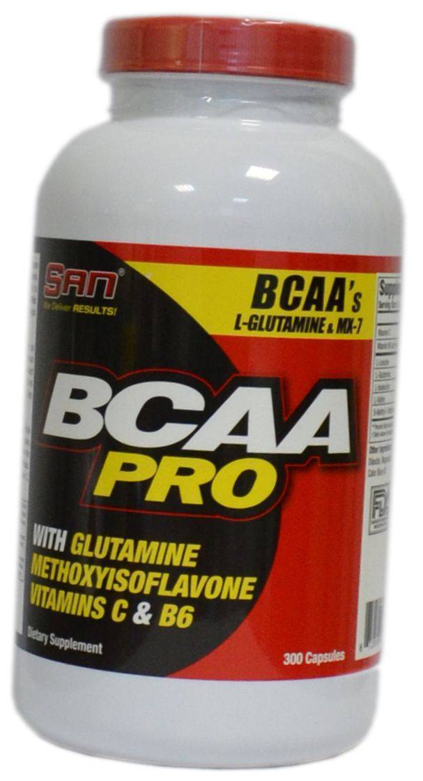 

ВСАА с Глютамином, BCAA Pro, San 300капс (28091002)