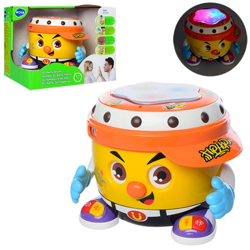 

Детская интерактивная игрушка Барабан Hola Toys 6107 16 см