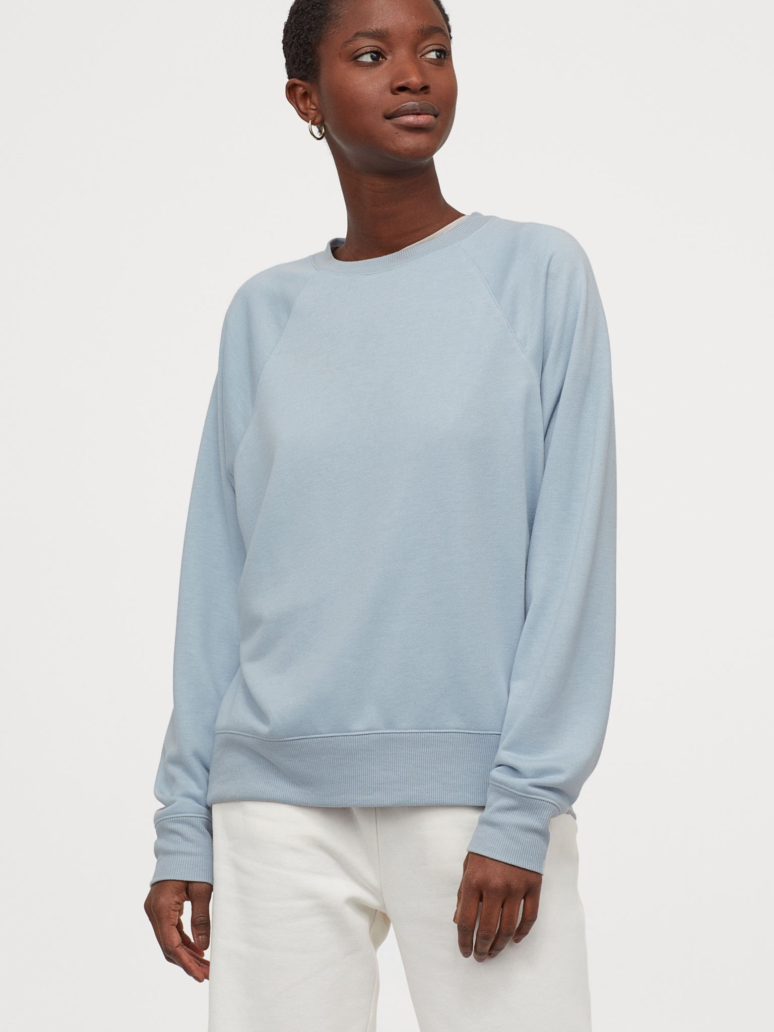 

Свитшот H&M 060786304 М Светло-голубой