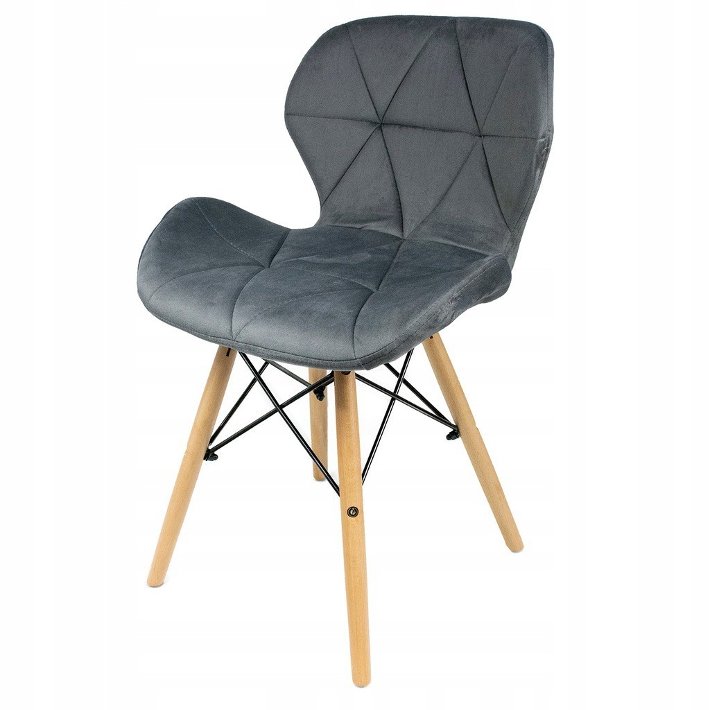 

Стул JUMI Scandinavian Design (велюр) Grey