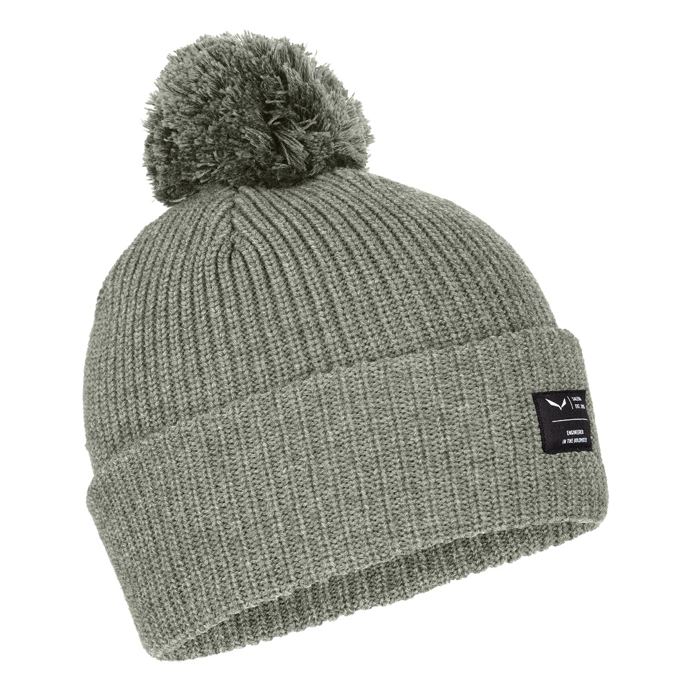 

Шапка Salewa Puez Pom Beanie сіра
