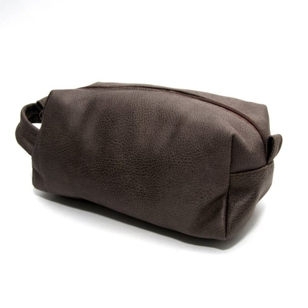 

Тканинна косметичка Gofin темно-коричнева KSM-28005