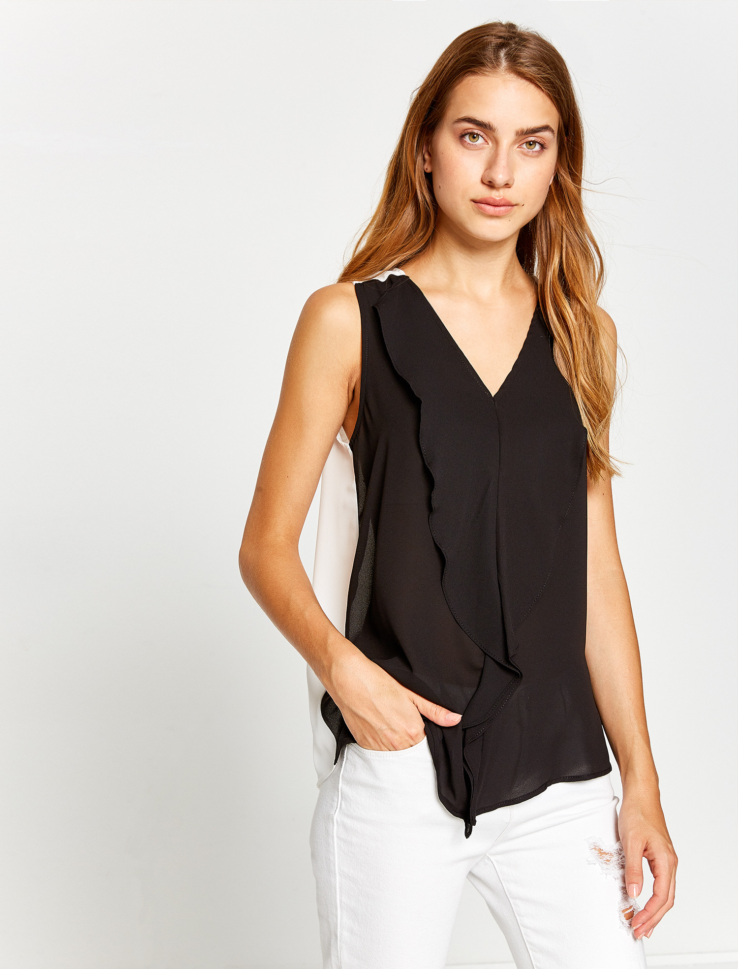 

Топ Koton 8KAK38438PW-999  Black, Топ Koton 8KAK38438PW-999 36 Black