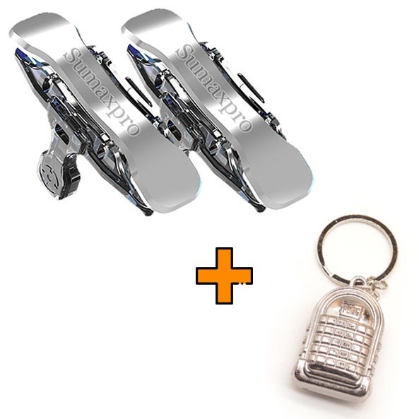 

Игровые контроллеры Marpiel X8 (геймпад триггеры курки для смартфона для PUBG) + брелок рюкзак 3 уровня