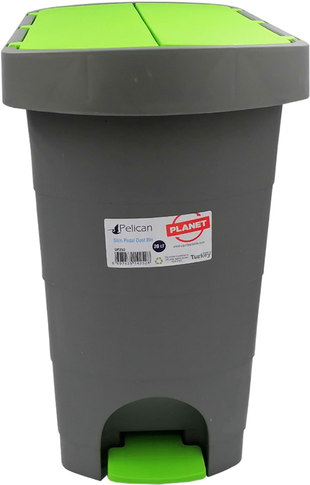 

Ведро с педалью Planet Pelican 20 л Серо-зеленые