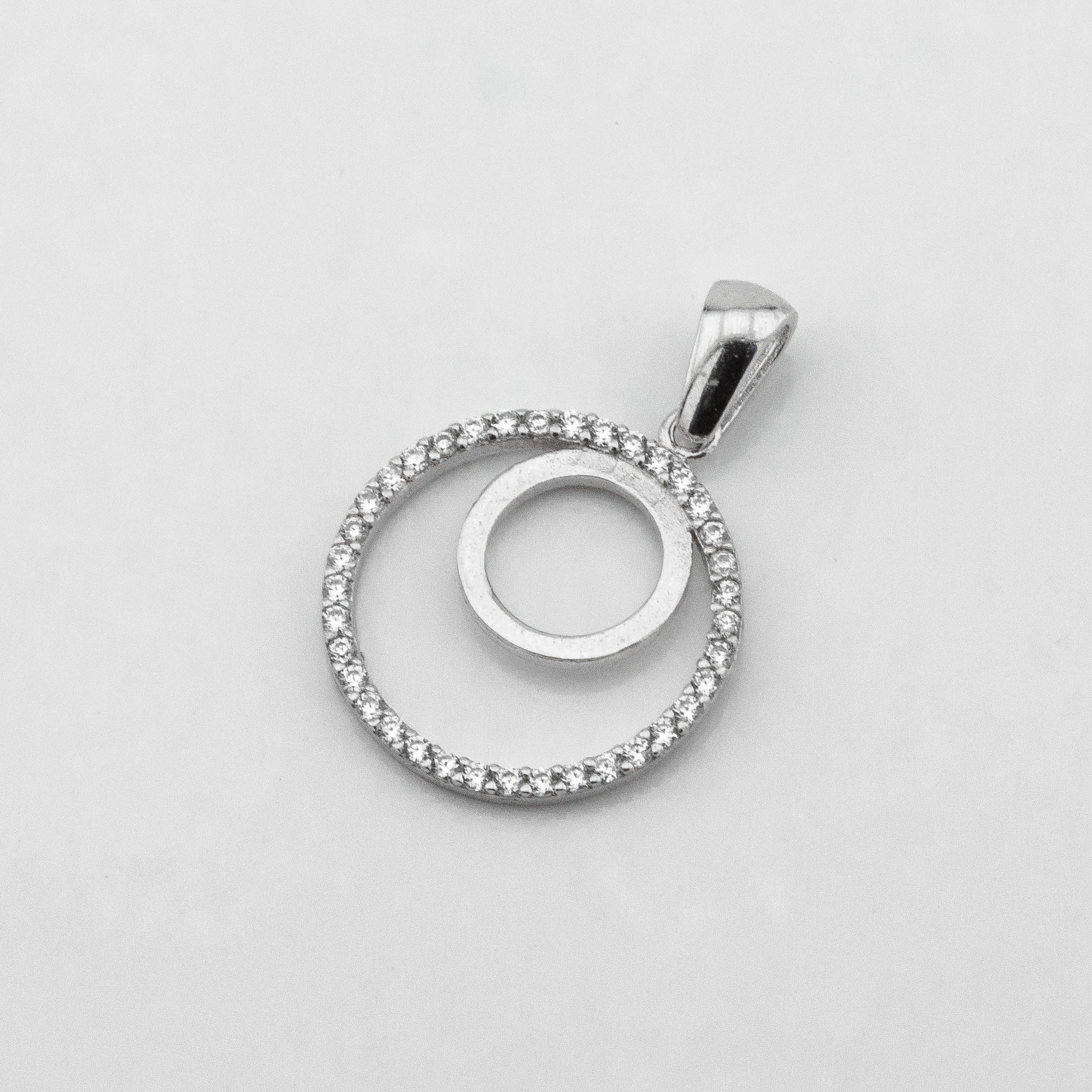 

Серебряная подвеска с фианитами p13887 Диамант