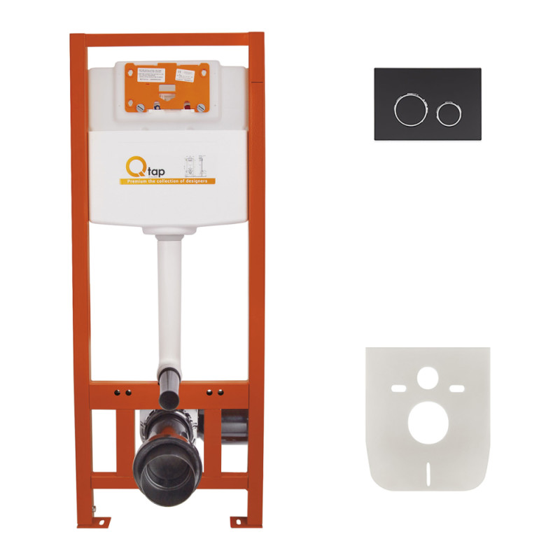 

Набір інсталяція 4 в 1 Qtap Nest ST з круглою панеллю змиву QT0133M425M11V1146MB
