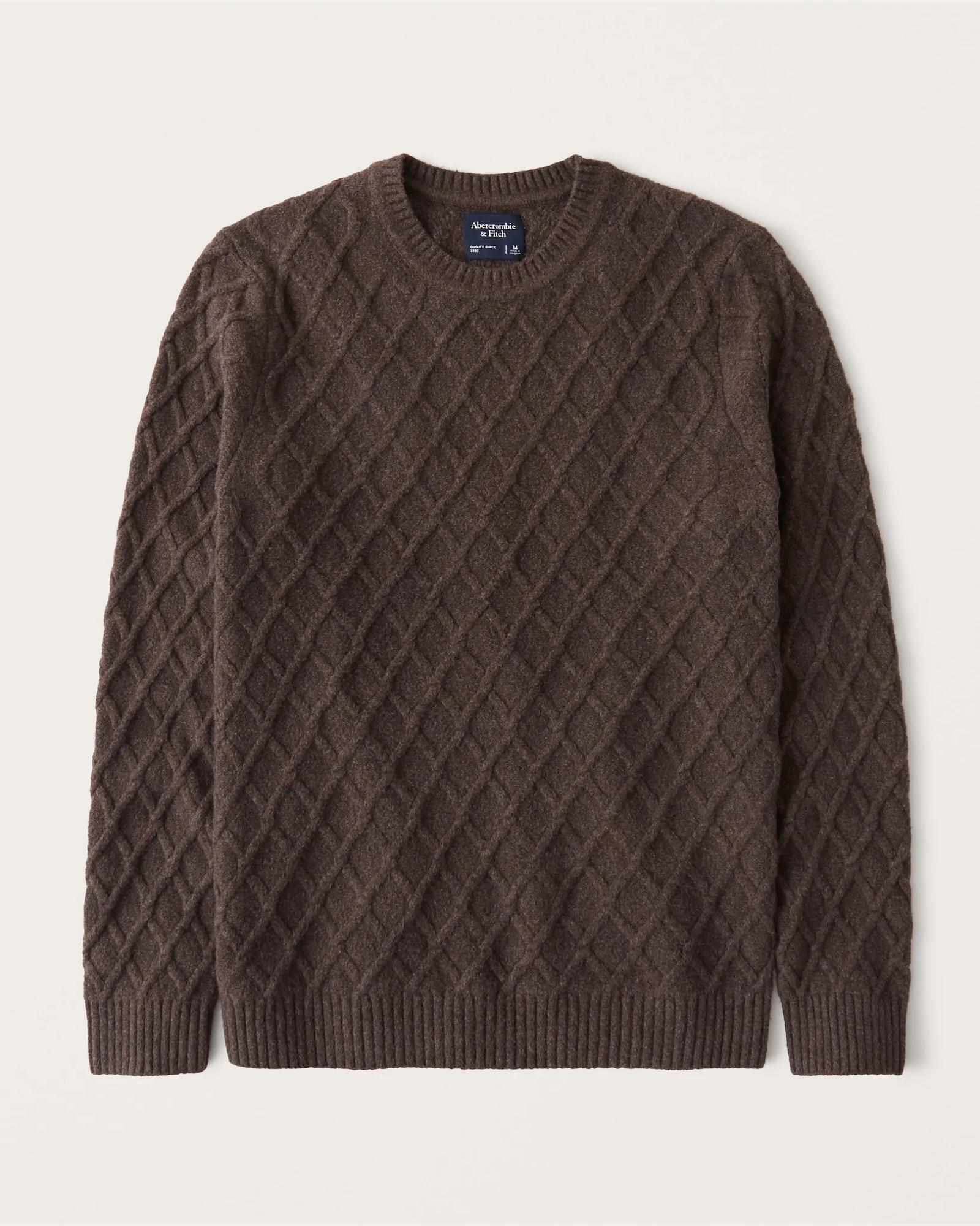 

Свитер мужской - свитер Abercrombie & Fitch AF8245M M Коричневый