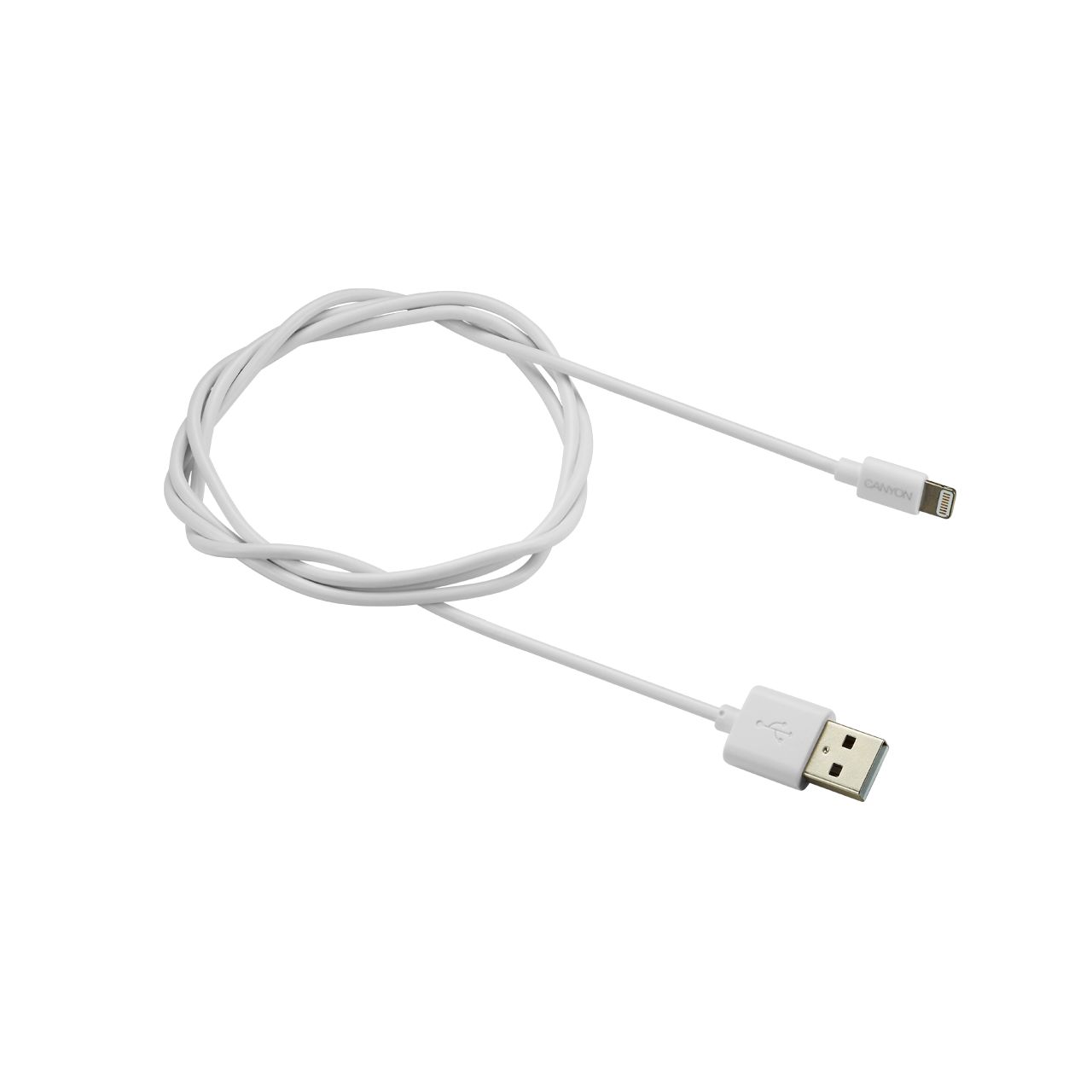 

Кабель USB-Lightning Canyon 1m White (CNS-MFICAB01W)