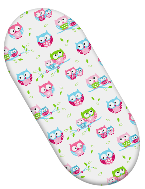 

Простыня на резинке в коляску BabyMam Совы белая (5902096739329)