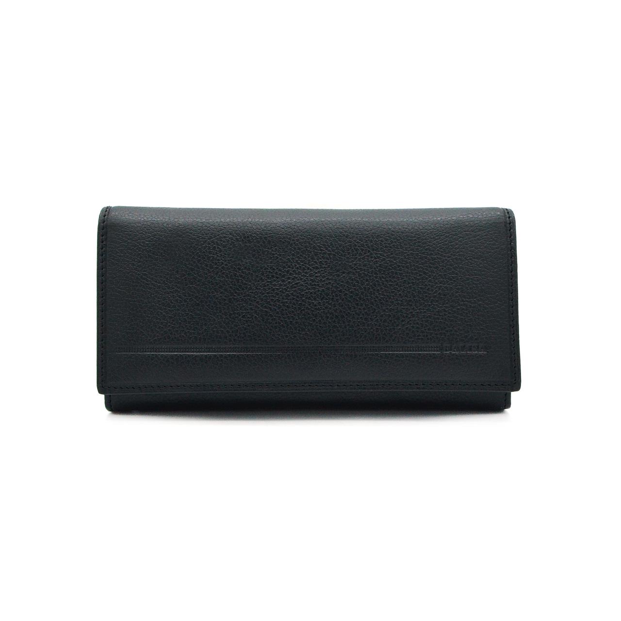 

Кошелёк женский Balisa из натуральной кожи на кнопке, чёрный PY D-131 black