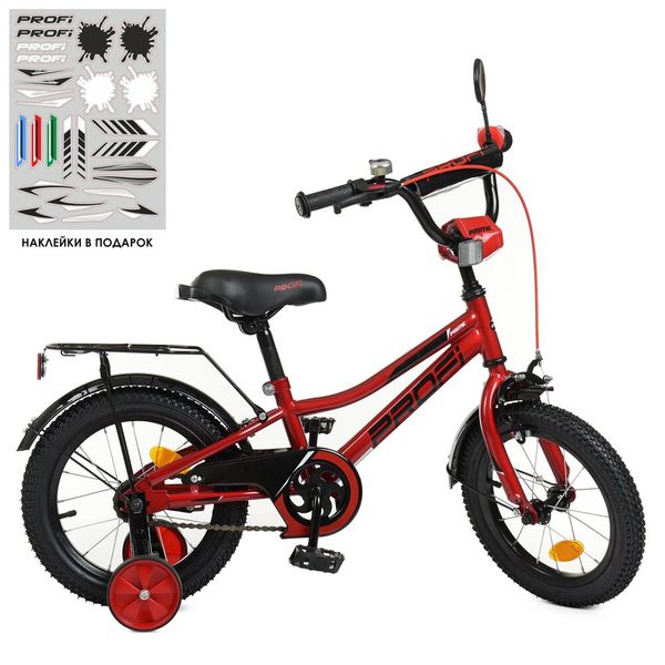 

Детский двухколесный велосипед Profi Y14221(Красный) 14"
