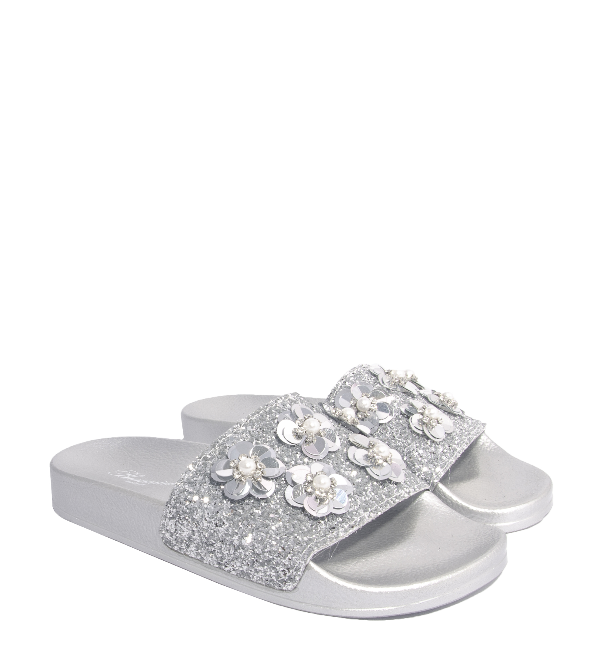 

Шлепанцы Blumarine R95 00 15 40 Серебро