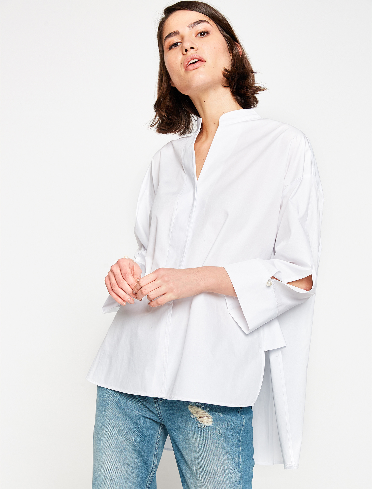 

Рубашка Koton 8KAK68843PW-001 38 Off White