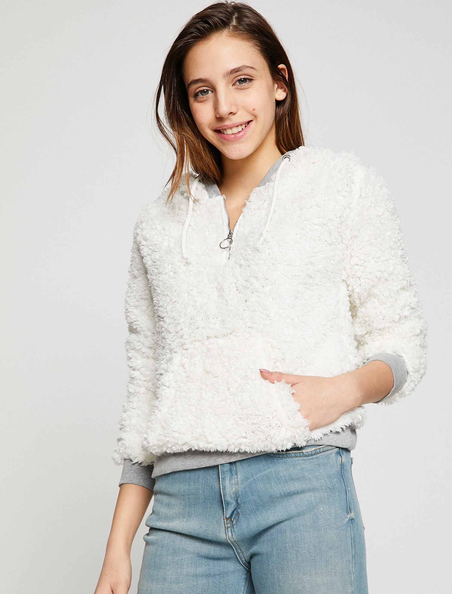 

Худи Koton 8KAL11580JK-001 XS Off White