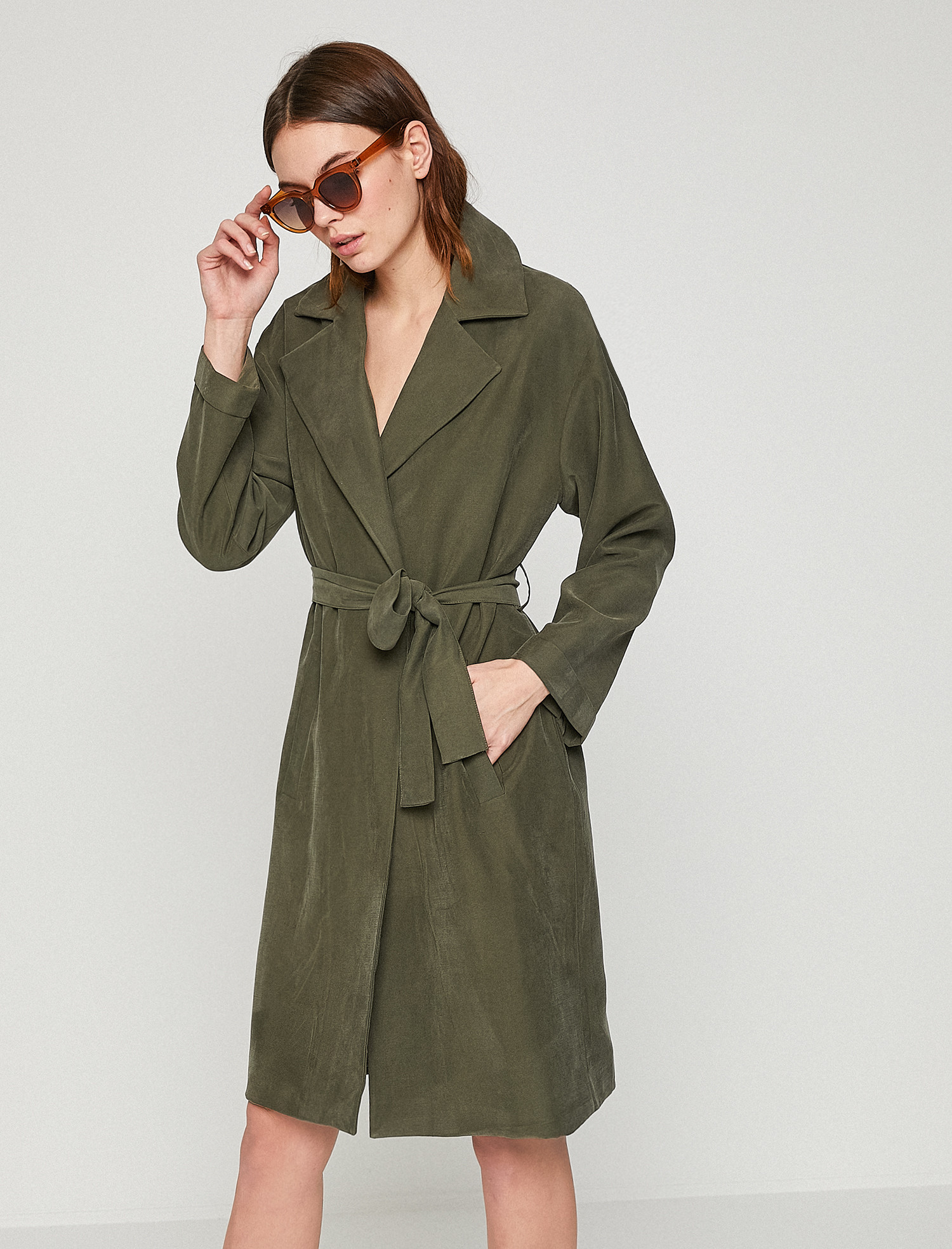 

Плащ Koton 8YAK06379EW-881  D.Khaki, Плащ Koton 8YAK06379EW-881 34 D.Khaki