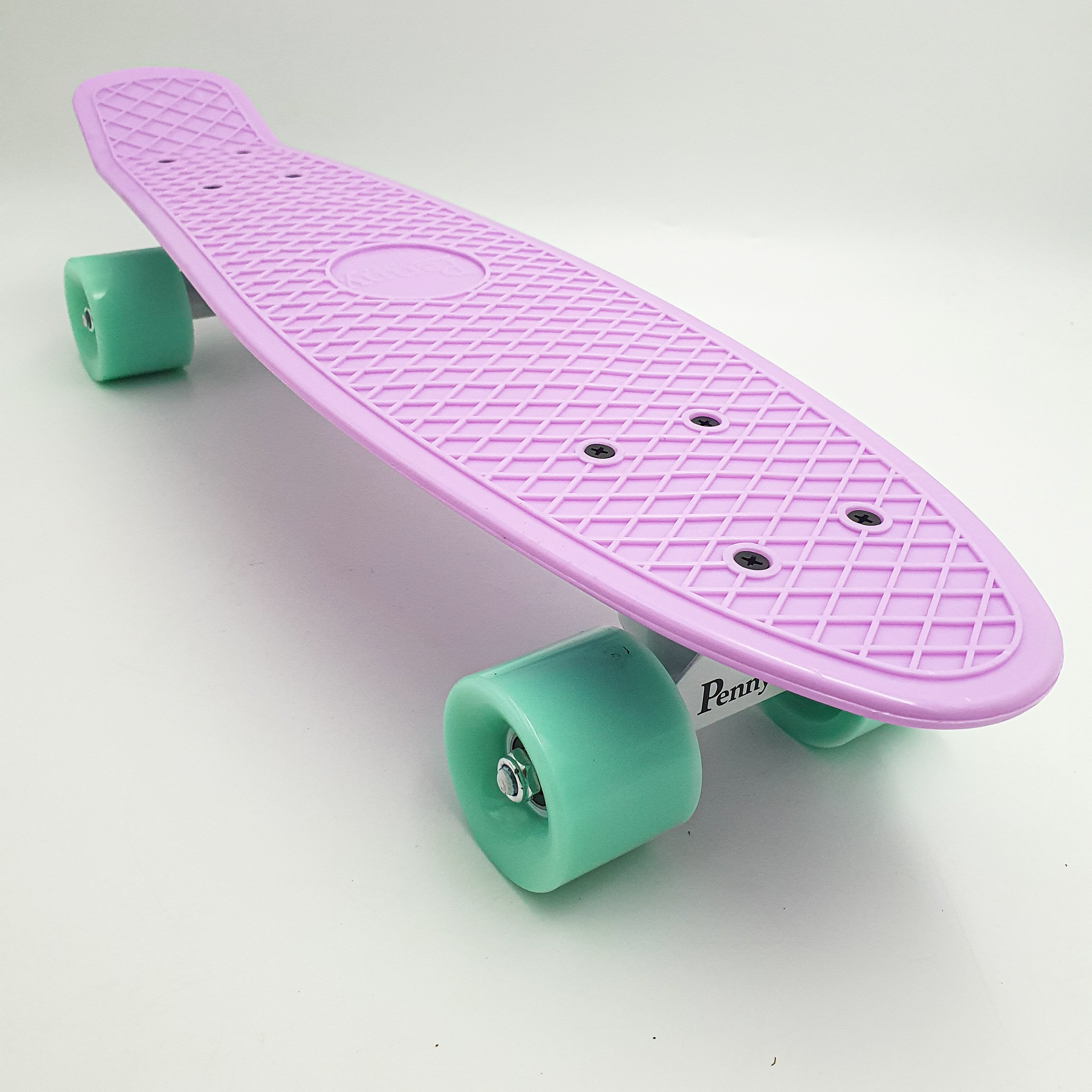

Пенни борд скейт 55х15см до 80кг ABEC 7 матовые колеса скейтборд Penny Board Pastel Series лиловый