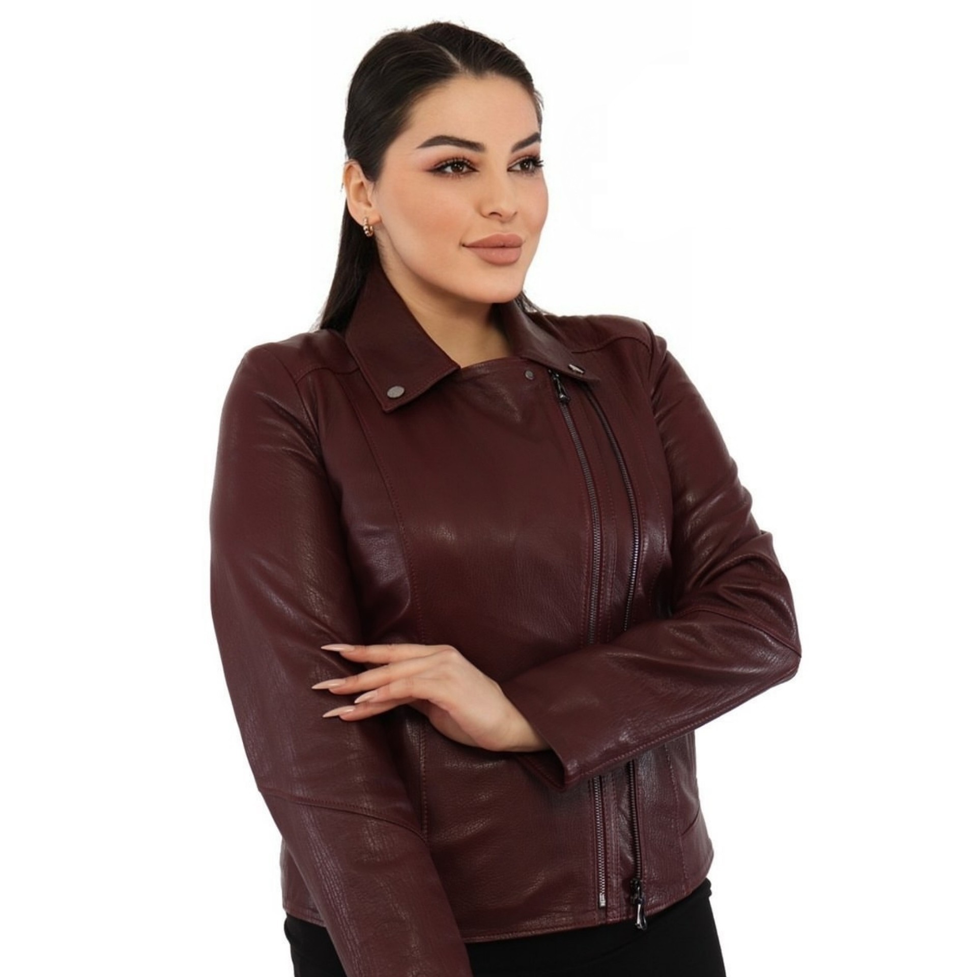 

Куртка Кожаная Без бренда 3XL(54) вишневый 067МК