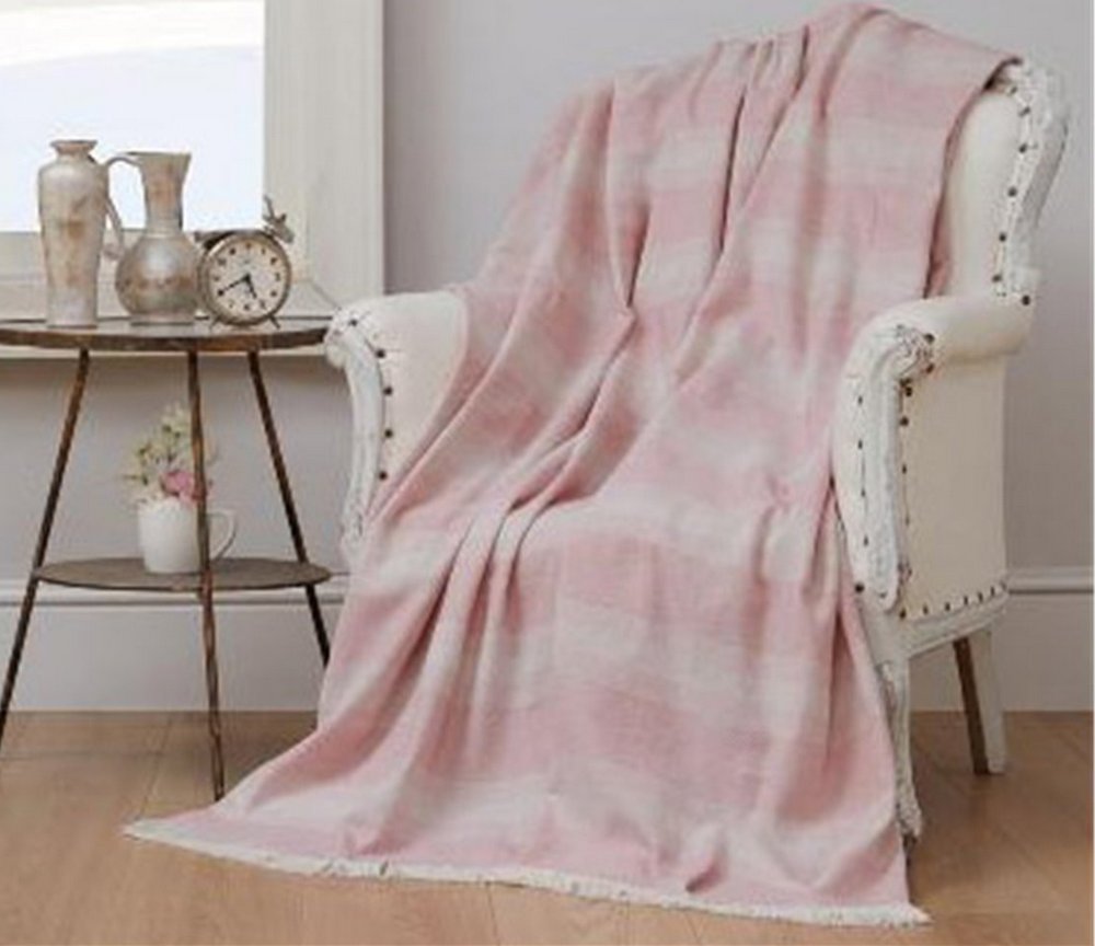 

Плед-покрывало хлопковое Eponj Home Krapon Dokuma A.Pembe 190х220