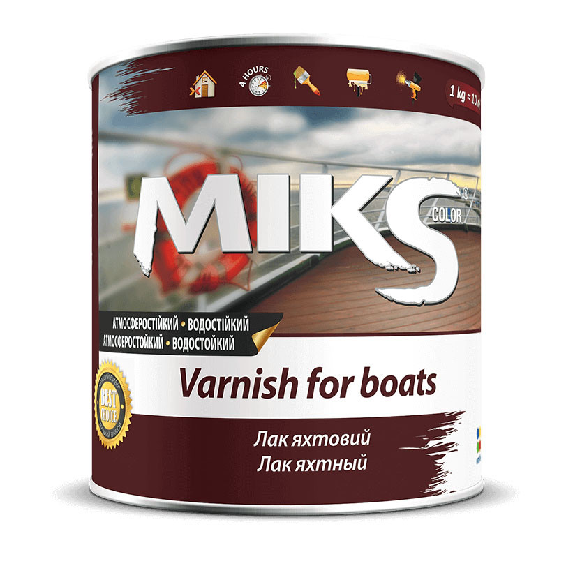 

Лак яхтовий алкідно-уретановий "MIKS" шовковисто-матовий 2,3кг