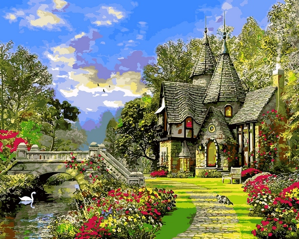 

Картина по номерам Babylon Дом с башенками, 40 х 50 см (VP1155)