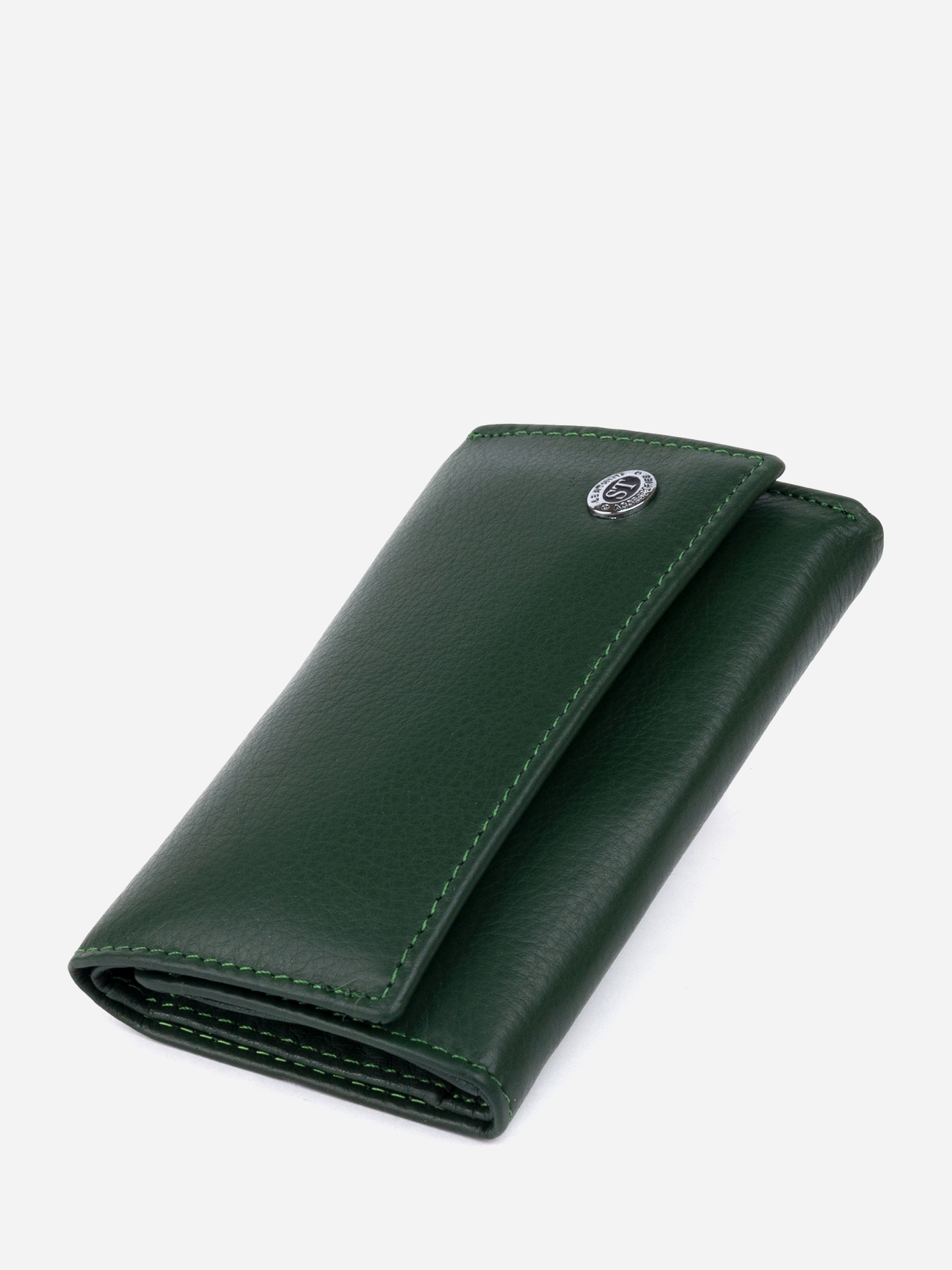 

Ключница кожаная ST Leather Accessories 19224 Зеленая