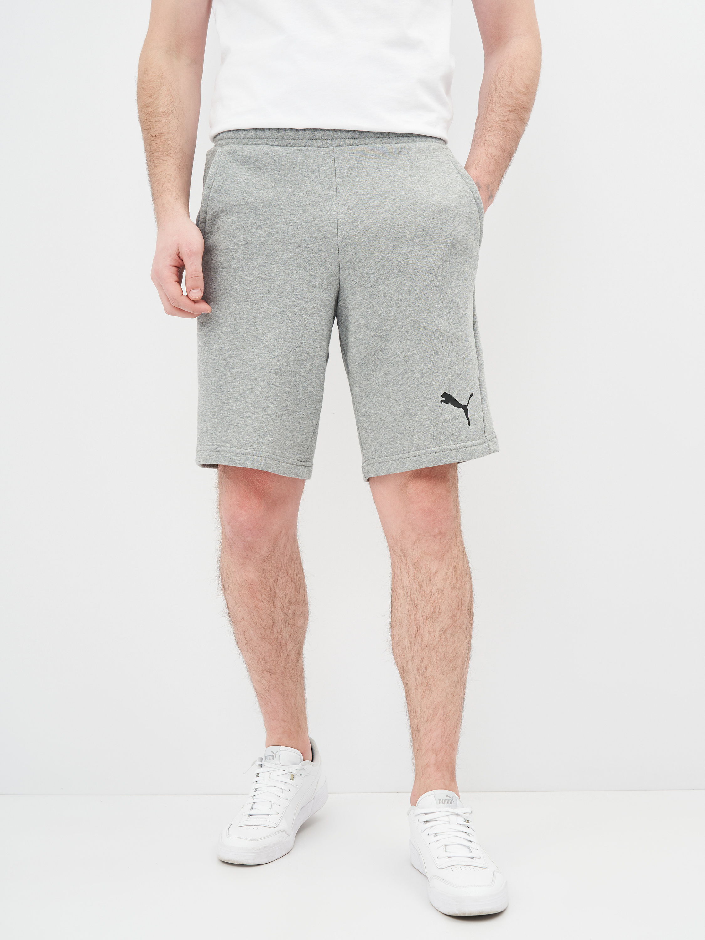 Акція на Шорти Puma Ess Shorts 58670953 Medium Gray Heather-Cat від Rozetka