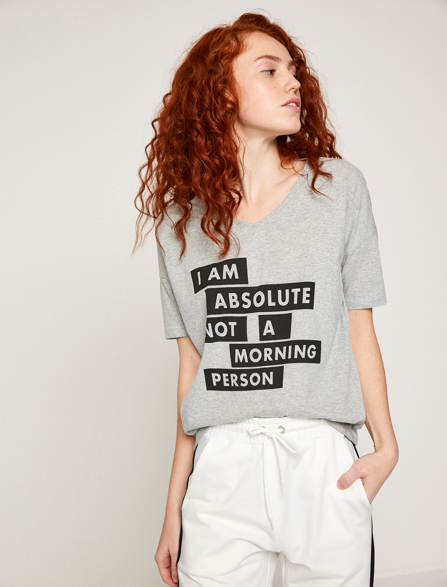 

Футболка Koton 8YAL11327JK-027 M Grey