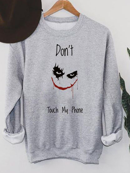 

Свитшот Zuzu Don't touch my phone ZZP00088 XL Серый