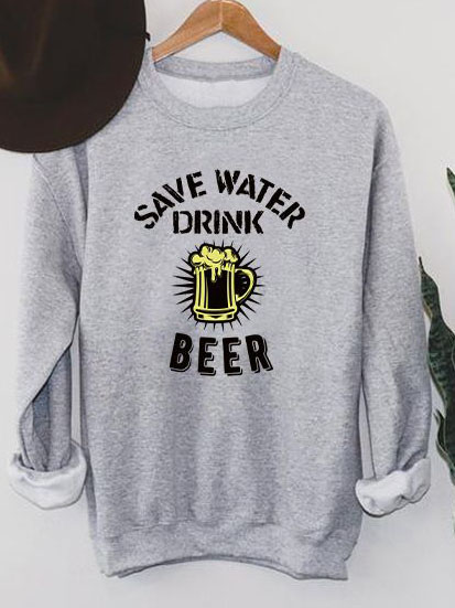

Свитшот Zuzu Drink beer ZZP00091 M Серый