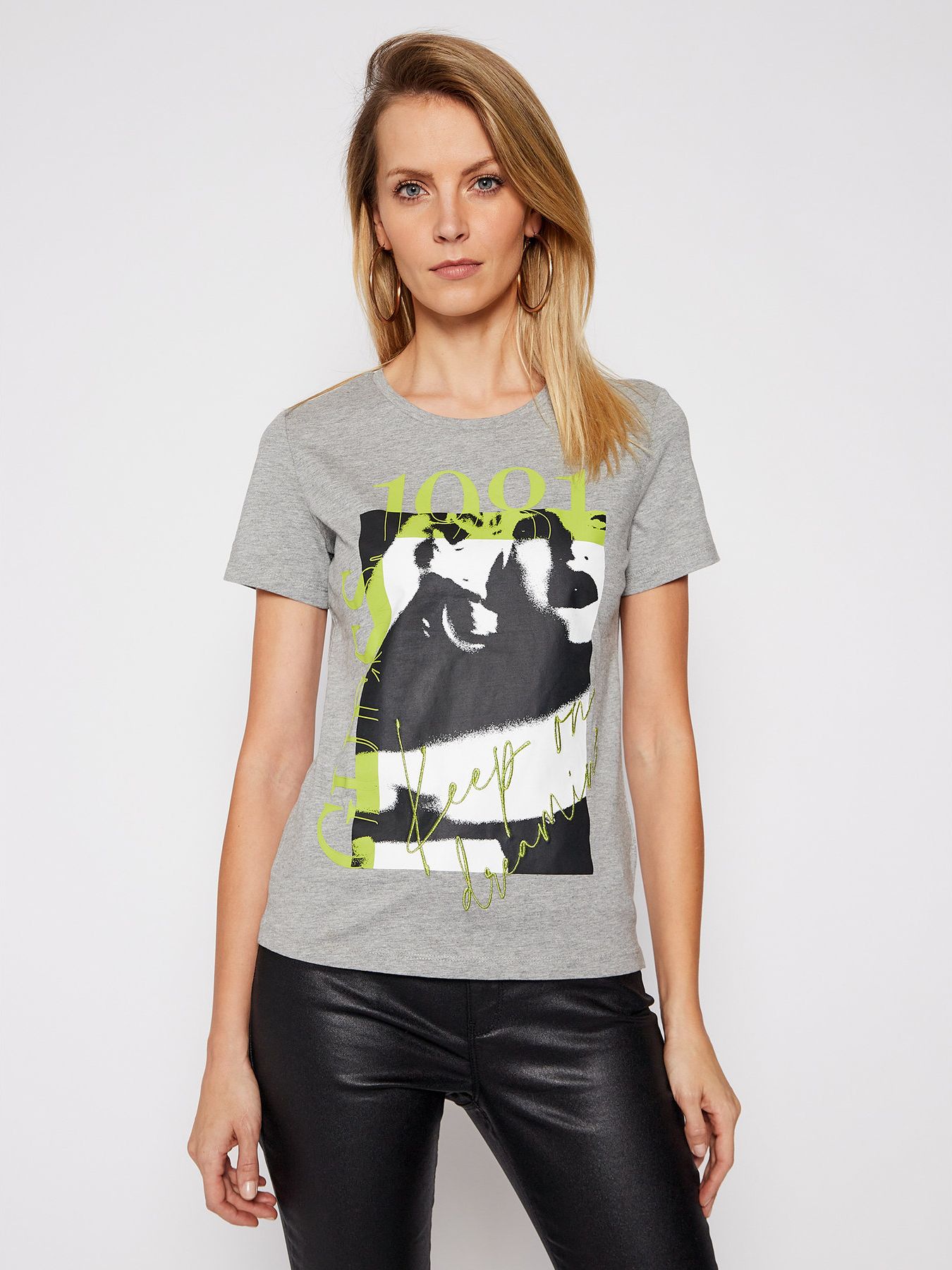 

Футболка Guess W1RI49-I3Z00 XS Stone heather grey