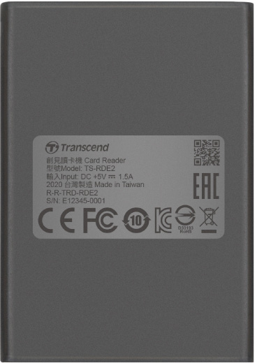Кардридер Transcend TS-RDE2 CFexpress Type-B USB 3.2 Gen 2x2 Type-C — фото 4