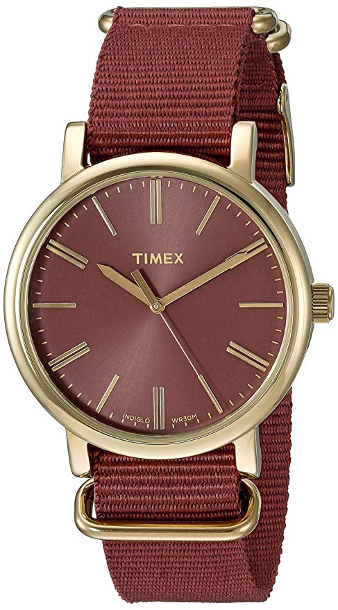 

Часы Timex Originals Tonal Marsala Nylon цвет Золото (AW-0010)