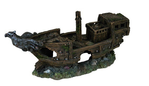 

Декорация в аквариум и террариум Грот Trixie Обломки корабля с орлом 32 см