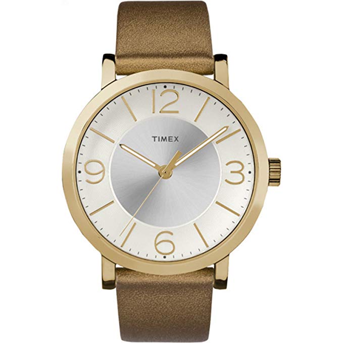 

Женские часы Timex Gold Leather Quartz Fashion Watch цвет Золото (AW-0013)