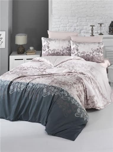 

Комплект постельного белья Victoria Sateen Rina Brown 200х220